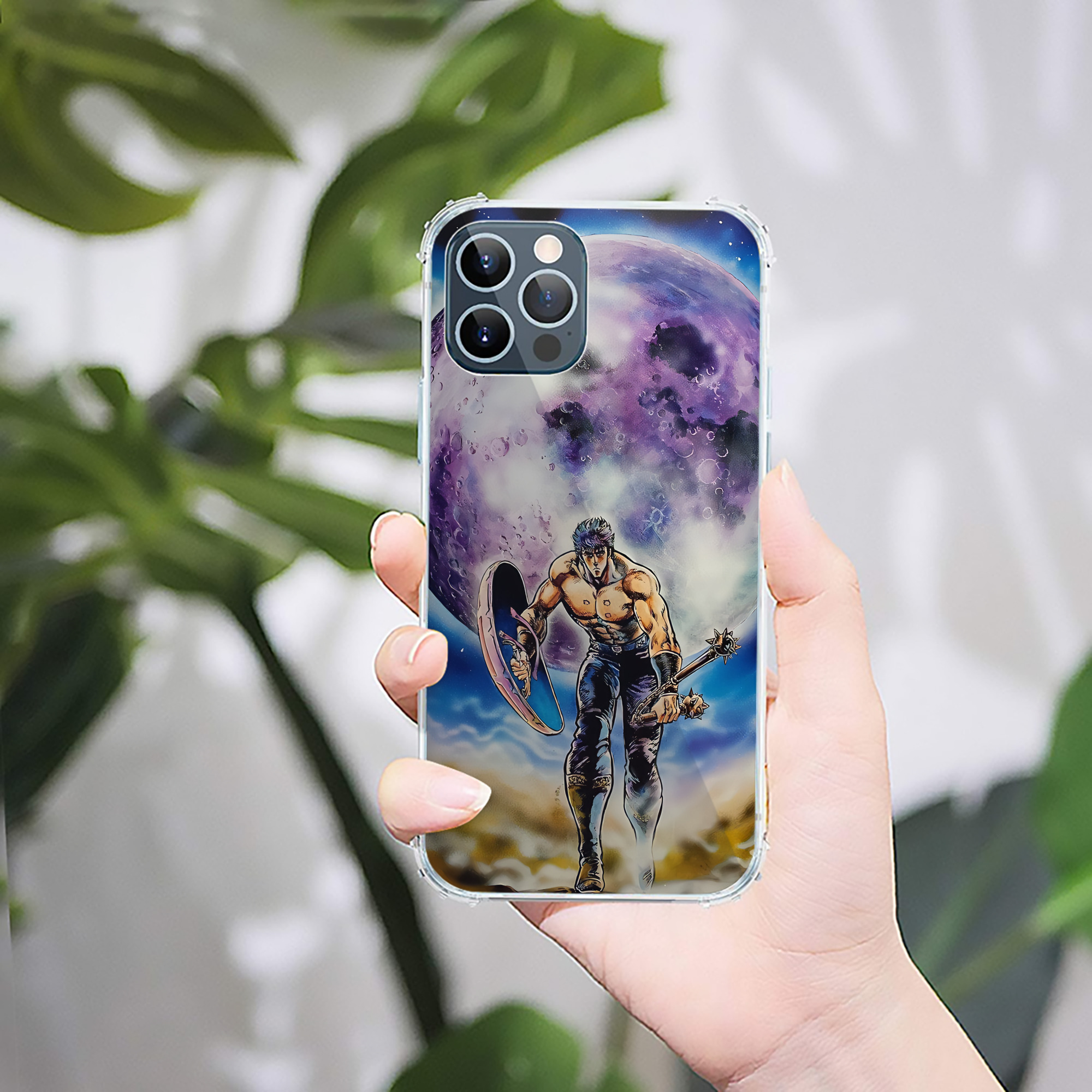（画像用） 北斗の拳 Fist of the North Star 【iPhone 12シリーズ対応】透明スマホケース（クリアソフトケース）